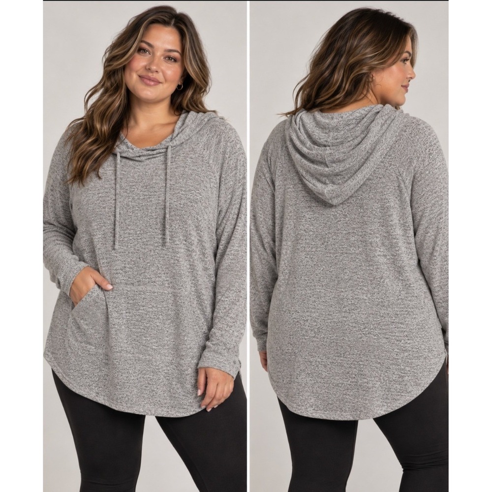 Torrid Hoodie 4X Super Soft Knit Plush Pullover Long Sleeve Lounge Athleisure